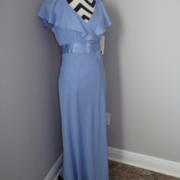 NWT East 5th Sz 8 Blue Long Formal Dress - Picture 5 of 8